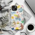 thumbnail image 6 of Curious Monkey Dreamy Playtime Phone Case for iPhone 16 15 14 13 12 11 Pro Max Plus – Colorful Pastel Cartoon Design, Shockproof Protective Cover, 6 of 6