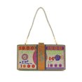 thumbnail image 1 of ZAXARRA Female Handbag Dollar Pattern Print Single-Shoulder Bag Short Purse Evening Bag, 1 of 7