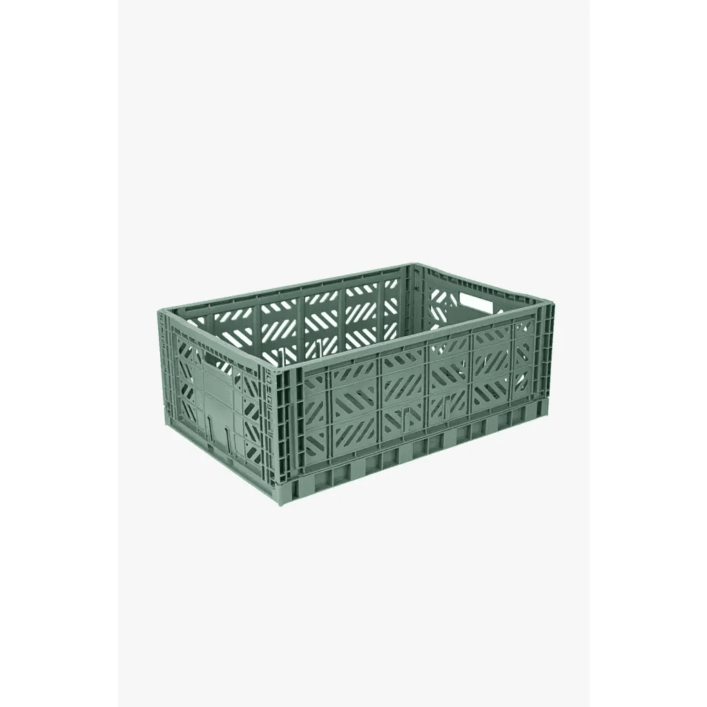 Foldable Storage Bins, Plastic Crate for Storage, Collapsible Crate