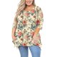 thumbnail image 1 of mfyjkho Tops Casuales Para Mujer, Top/Camiseta Informal De Moda Para Mujer, Talla Grande, Con Dobladillo Irregular, Manga Corta Y Cuello Redondo Tops Para Mujer L, 1 of 7