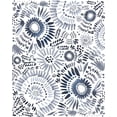 thumbnail image 2 of Straatsma, Leah 26x32 White Modern Wood Framed Museum Art Print Titled - Blue Floral Fun, 2 of 4