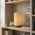 thumbnail image 5 of Eangee Home Design Mini Paper Cylinder Table Lamp, Shade Made Of Handmade Paper, 5x5x9 Inches, 5 of 6