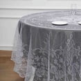 thumbnail image 5 of BalsaCircle 90" White Premium Lace Round Tablecloth Table Linens Reception Decorations, 5 of 7