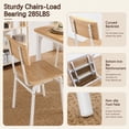thumbnail image 5 of PAPROOS Dining Table Set for 4, Farmhouse Rectangle Wood Kitchen Table with 4 Wood Chairs, Dining Room Set for Breakfast Nook, Small Places, Restaurant, Natural, 5 of 8