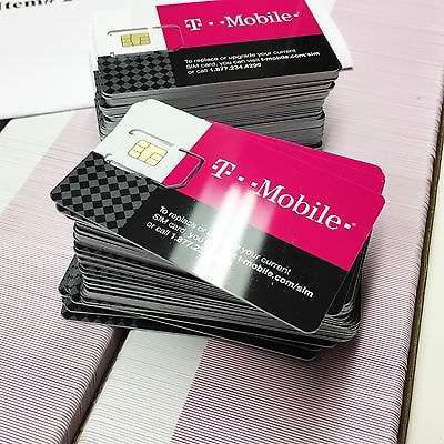 T-MOBILE TRIPLE CUT SIM CARD • STANDARD / MICRO / NANO GSM 4G LTE
