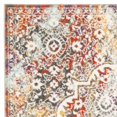 thumbnail image 5 of SAFAVIEH Madison Zachary Vintage Traditional Area Rug, Light Grey/Light Blue, 4' x 6', 5 of 7