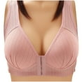 thumbnail image 4 of Sports Bra for Women Wycnly Push Up Bras Womens Push up Full Coverage Bras Ladies Front Closure One Piece No Wire Underwear Casual Plus Size Everyday Bralettes Weekly, 4 of 4