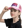 thumbnail image 5 of PAYOHTO Kids French Bulldogs & Footprints Paws Baseball Hat Back Adjustable Mesh Breathable Hats Pink Trucker Cap Outdoor Fishing Sun Caps for Boys or Girls ages 4-10, 5 of 9