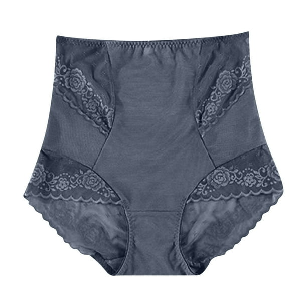 Fajas moldeadoras de cintura alta para mujer, con encaje, con estampado, de nailon, para realzar glúteos.