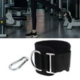 thumbnail image 4 of Correa de Fitness para tobillo, anillo en D para fijación de Cable para levantamiento de pesas, accesorios para entrenamiento de glúteos, máquina de p Negro, 4 of 8