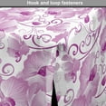 thumbnail image 4 of Orchid Dog Crate Cover, Ornate Flower Blooms with Curly Leaves Petals Spring Inspired Exotic, Easy to Use Pet Kennel Cover for Medium Large Dogs, 35" x 23" x 27", Lilac Magenta White, by Ambesonne, 4 of 6