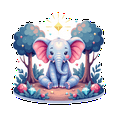 thumbnail image 4 of cartoon Elephant Stickers, Waterproof Elephant Sticker for Water Bottle Laptop Phone Cases Planner Skateboard Luggage Helmet Party Favor Decor, Ideal for Adults Teens Teacher Rewards, 4 of 8