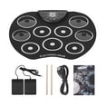 thumbnail image 4 of Tamaño portátil Roll-Up Drum Set Electronic Drum Kit 9 Silicon, 4 of 8