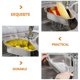 thumbnail image 3 of Household Sink Drain Basket Stainless Steel Sink Corner Strainer Kitchen Gadget, 3 of 3