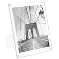 thumbnail image 2 of Isaac Jacobs 8 x 10 2-Pack Clear Plain Acrylic Picture Frame, Magnetic Photo Frame, Made for Tabletop Display with Two-Way Easel, 2 of 7