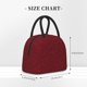 thumbnail image 2 of Balery Burgundy Floral Bolsa de Almuerzo para Mujeres, Caja de Almuerzo, Bolsa de Almuerzo Pequeña Impermeable, Tote de Almuerzo Reutilizable con Gran Capacidad, 2 of 6