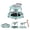 Green, variant on Portable Baby Walker for 6-18 Months | One-Touch Foldable Design with Non-Slip Wheels, 9-Stage Height Adjustment, Black