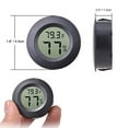 thumbnail image 5 of 4-pack Mini Hygrometer Thermometer Fahrenheit or Celsius Meter Digital LCD Monitor Indoor Room Round Humidity Temperature Gauge for Humidors Home Humidifiers Car Greenhouse Babyroom, 5 of 6