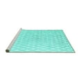 thumbnail image 2 of Ahgly Company Machine Washable Indoor Rectangle Trellis Turquoise Blue Contemporary Area Rugs, 5' x 7', 2 of 4