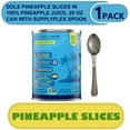 thumbnail image 3 of Dole Pineapple Slices in 100% Pineapple Juice, 20 oz Can With supplyplex spoon, 3 of 5