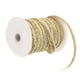 thumbnail image 1 of Cintas metálicas premium para manualidades de 45 m / 10 mm, cinta de tela con brillo metálico brillante para bodas, vacaciones, decoración del hogar, Macarena Glitter Velvet Ribbon, 1 of 7