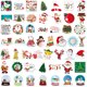 thumbnail image 3 of 100 Uds pegatinas navideñas decoraciones navideñas vinilo impermeable pegatinas de Papá Noel para niños adolescentes JAMW Sencillez, 3 of 4