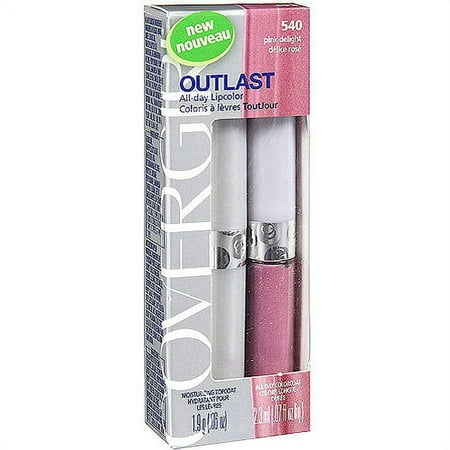 CoverGirl Outlast Lipcolor, Pink Delight, All Day 2 Step Lipcolor