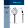 thumbnail image 5 of Round Chrome Shower Head with Handheld Unit and Built-In Carbon Filter for Chlorine Reduction and Hard Water Softening, 5 of 6