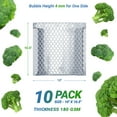 thumbnail image 3 of Silver Thermal Bubble Mailers, Insulated Cold Shipping Envelopes, 10 Count, 10 x 10.5 in, 3 of 8