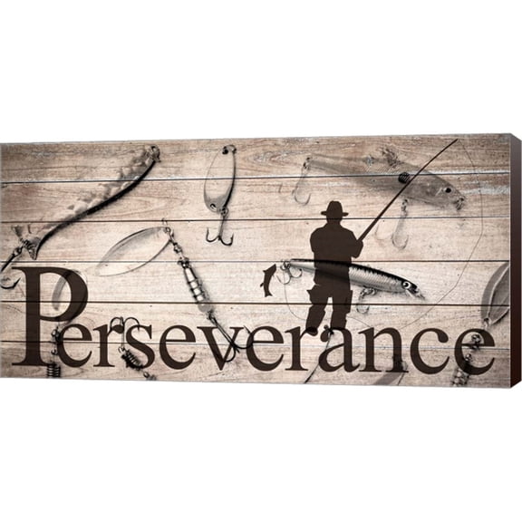 Great Art Now Perseverance Fishing by Kimberly Allen, Canvas Wall Art, 24W x 12H