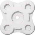 thumbnail image 1 of Ekena Millwork CMP10LA-01000 10 in. OD x 1 in. ID Square Luna Architectural Grade PVC Contemporary Ceiling Medallion, 1 of 1