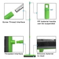 thumbnail image 4 of LandHope Rubber Carpet Broom with 50"Long Handle&Squeegee Edge for Pet Hair,Cleaning Windows,Green, 4 of 7