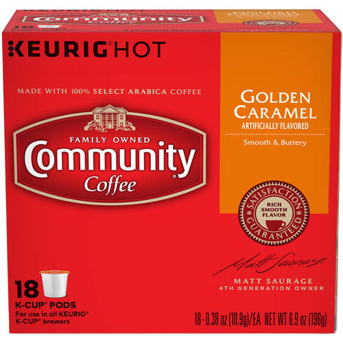 Community® Coffee Golden Caramel Flavored Single Serve Pods, Medium