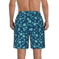 thumbnail image 3 of Yiaed Daisies Flowers Print Men's Swim Trunks with Lining Quick Dry Sports Shorts Beach Shorts Boardshorts-Large, 3 of 5