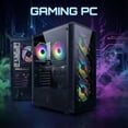 thumbnail image 3 of STGAubron Gaming Desktop PC, Intel Xeon E5 3.5G, 16G RAM, 512G SSD, RX 590 8G, 600M WiFi, BT 5.0, RGB Fan x4, Win 11 Home, 3 of 6