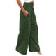 thumbnail image 3 of Pantalones casuales holgados de algodón y lino para mujer cintura elástica pantalones de playa de verano para yoga pantalones con bolsillos, 3 of 4