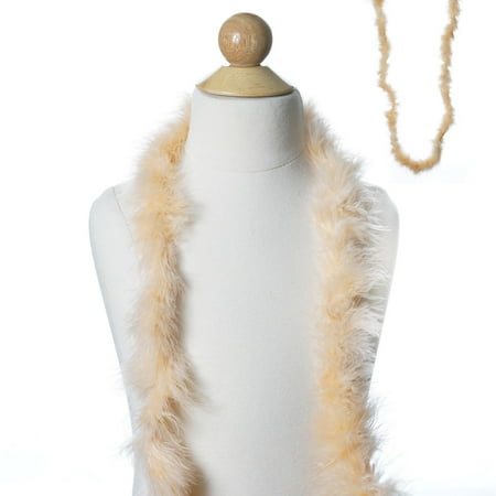 - Efavormart PACK OF 5 Deluxe Marabou Ostrich Feather Boas Premium Turkey Flat Chandelle Boa for Arts and Crafts