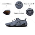 thumbnail image 2 of Mens Driving Casual Shoes Outdoor Non-slip Walking Shoes Breathable Lightweight Sneakers Soft Comfortable Lace-up Shoes Gray 12 US, 2 of 7