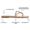 thumbnail image 5 of Journee Collection Womens Lauda Tru Comfort Foam Vegan Leather Slip On Sandals, 5 of 6