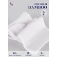 thumbnail image 5 of Hugh Ugoli Mid Ankle Diabetic Socks for Women, 4 Pairs, White, Size: 10-12, 5 of 6