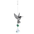 thumbnail image 1 of Hummingbird Atrapasueños de cristal para jardín, colgante de mariposa y colibrí, adorno, campanas de viento para fabricante de arcoíris, prismas para el hogar D, 1 of 5