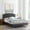 Charcoal, variant on Modway Liva Performance Velvet King Bed in Dusty Rose