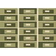 thumbnail image 1 of Ahgly Company Machine Washable Indoor Rectangle Transitional Antique Bronze Green Area Rugs, 2' x 4', 1 of 7
