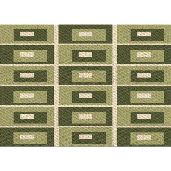 Ahgly Company Machine Washable Indoor Rectangle Transitional Antique Bronze Green Area Rugs, 2' x 4'