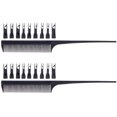 thumbnail image 1 of Hair Dye Comb Set Compact Design 2pcs with Movable Teeth, Plastic Material for Hair Salon, 1 of 6