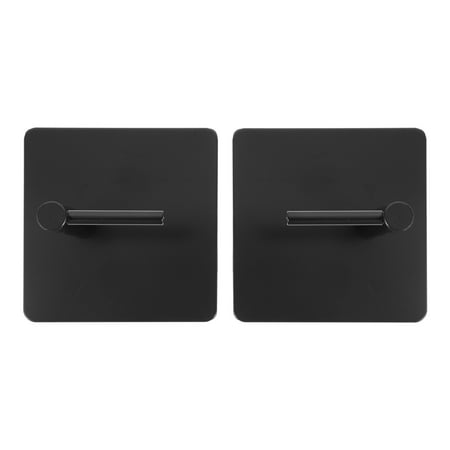 

1 Pair of Household Magnetic Hooks Stainless Steel Toilet Paper Rack Kitchen Cling Film Rack