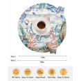 thumbnail image 6 of 15 Inch Round Placemats Set of 6, Octopus Coastal Non Slip Heat Insulation PP Table Mats, Summer Nautical Starfish Coral Grey Wooden Washable Place Mats for Kitchen Dining Party Table Decor, 6 of 7