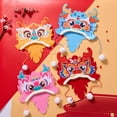thumbnail image 5 of Dragon Head Hat Material Kit Non-woven Fabric Chinese New Year Spring Festival Photo Prop DIY Kids Handmade Cartoon Drag, 5 of 10