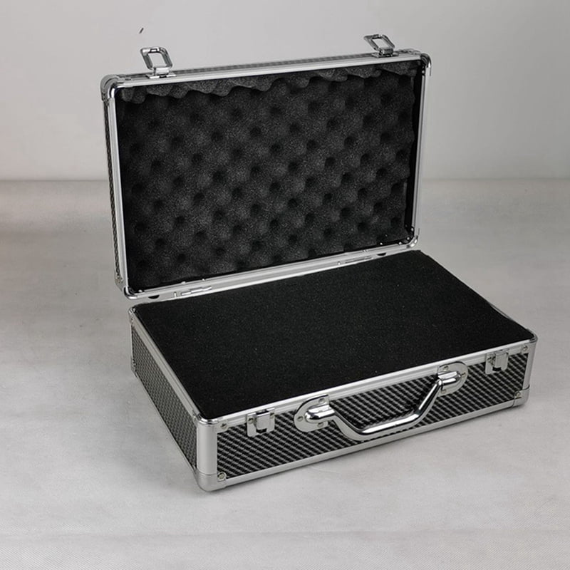 Carbon Fiber Tool Box Aluminum Tool Case Suitcase Equipment Hard Carry Bag Instrument Hard Case Portable Toolbox B