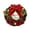 B, variant on OIUR 12 Inch Christmas Wreath Decoration for Front Door Artificial Wreath with Bells Balls Bows for Indoor Outdoor Holiday Decor
